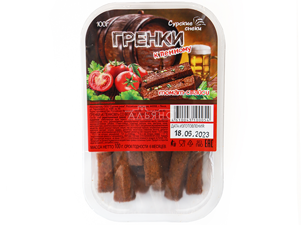Сурские гренки Томат спайси (100 гр) в Твери