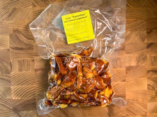 Сырный продукт ФЕРМЕРСКИЙ паутинка  укроп/чеснок: Жареный сыр