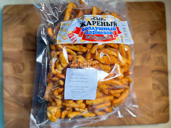 Жареный сыр "ВКУСНЯШКА" со вкусом пармезан (500 гр) в Твери