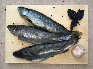 Карась холодного копчения: Форель радужная вяленая