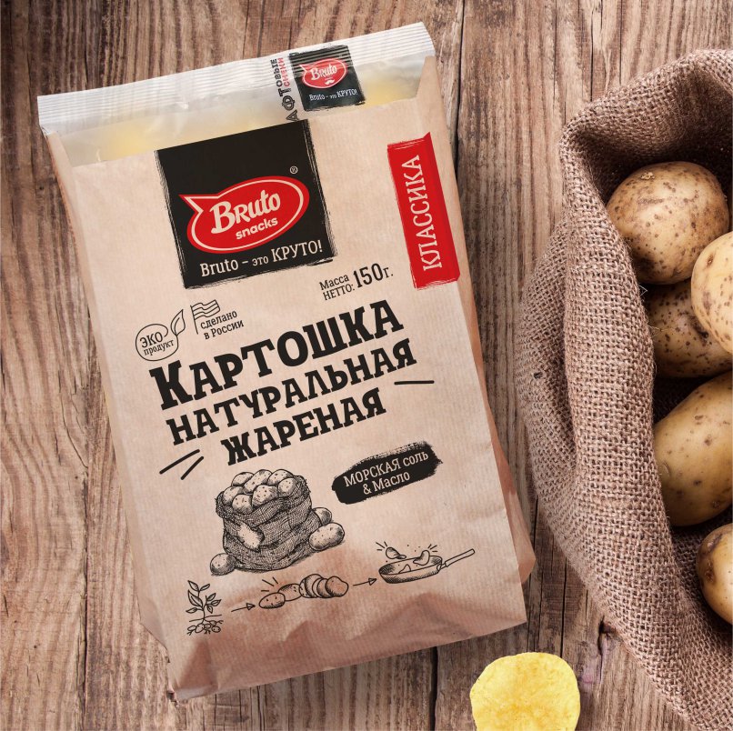 Картофель «Бруто» с солью 130 гр. в Твери