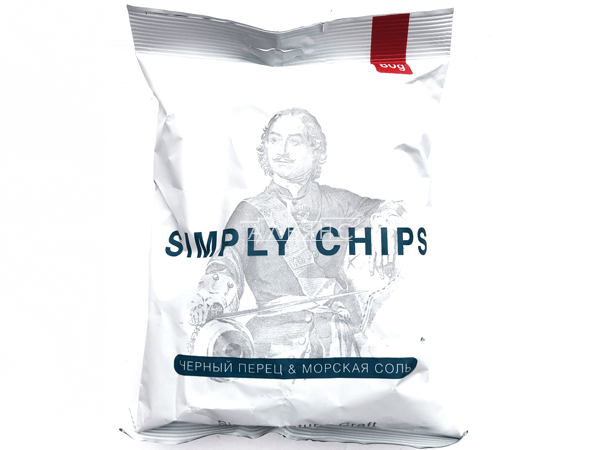 Картофельные чипсы "Simple chips" Морская соль и черный перец 80 гр. в Твери
