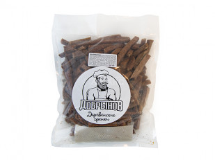 Дикий лосось с рубленным мясом кальмара (соломка): Деревенские гренки с холодцом и хреном